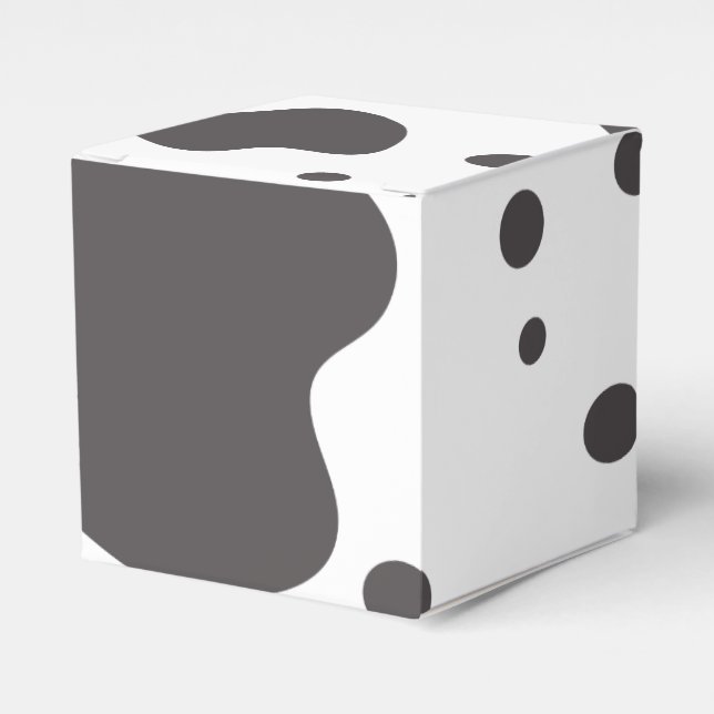 Ballotins Maison de vache ferme Baby shower bonbon boîte (Verso)