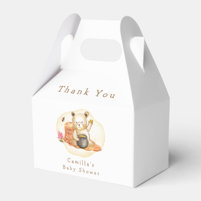 Ballotins Mama To Bee Teddy Bear Honeycomb Baby shower (Verso)