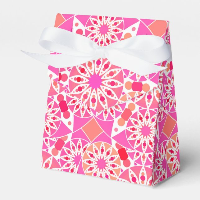 Ballotins Mandala motif, tons rose et corail (Verso)
