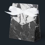 Ballotins Marbre Noir & Blanc Moderne Glamour Fête Tendance<br><div class="desc">boîtes cadeaux personnalisées</div>
