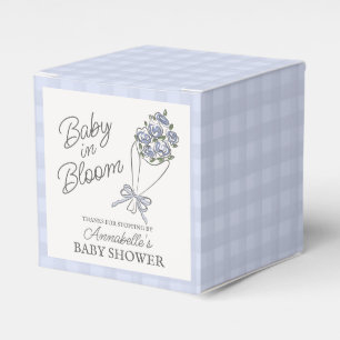 Ballotins Marché aux fleurs bleues Baby shower floral frais