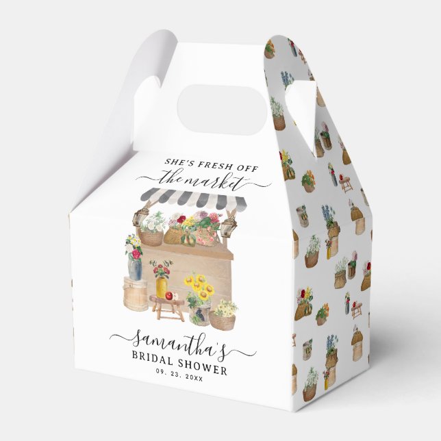 Ballotins Marché de fleurs de mariage sous la pluie de Water (Verso)