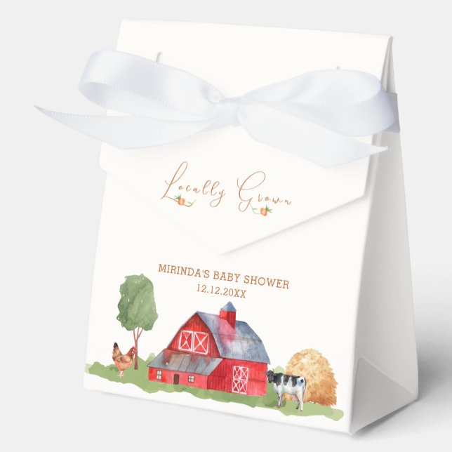 Ballotins Marché des fermiers cultivés localement Baby showe (Recto)