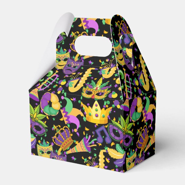 Ballotins Mardi gras couleurs Black BG (Verso)