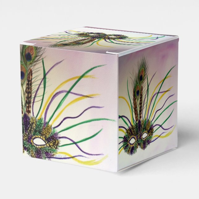 Ballotins Mardi Gras Fête Masque Favoriser Boîte Cadeau pers (Verso)