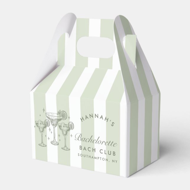 Ballotins Margaritas modernes rétro et Bach strié de mariage (Verso)