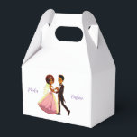 Ballotins mariage<br><div class="desc">Boîte de faveur de mariage dans le style des illustrations de dessin animé,  vous pouvez insérer votre propre ou même une photo. Les noms de la mariée et du marié ne sont que fictifs,  insérez les vôtres. Adaptable à différentes surfaces et un joli rappel pour le prochain mariage.</div>