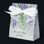 Ballotins Mariage à l'aquarelle lavande wisteria<br><div class="desc">J'espère que vous aimerez ce fond de texture de marbre vert et violet avec des fleurs de wisteria lavande. Les invitations et les fournitures de fête assorties sont disponibles dans cette suite de collection.</div>