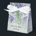 Ballotins Mariage à l'aquarelle lavande wisteria<br><div class="desc">J'espère que vous aimerez ce fond de texture marbrée verte et violette avec des fleurs de wisteria lavande. Les invitations et les fournitures de fête assorties sont disponibles dans cette suite de collection.</div>