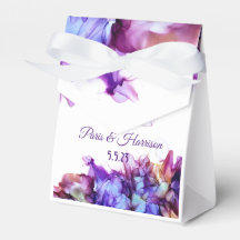 Mariage Abstrait Moderne à l'Encre Alcoolique Purp