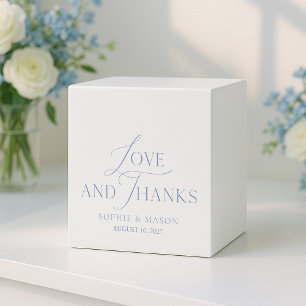 Ballotins Mariage « Amour et Merci » Bleu Poussiéreux