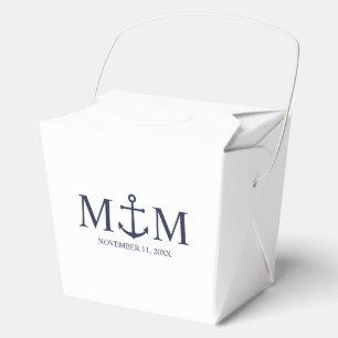 Ballotins Mariage Ancre bleu marine