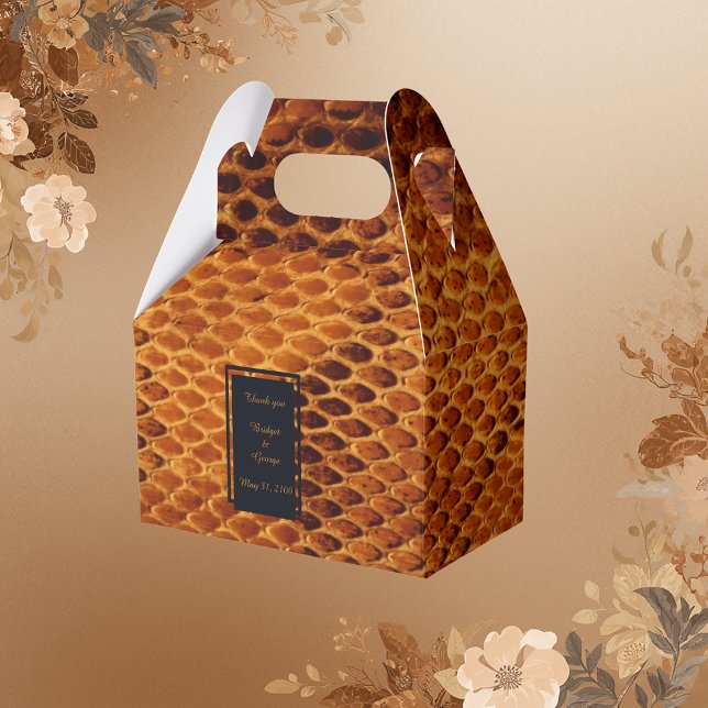 Ballotins mariage animal luxe peau de serpent sauvage (Créateur téléchargé)