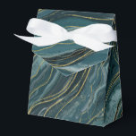 Ballotins Mariage Aquarelle Abstraite Bleu Sarcelle Or<br><div class="desc">Personnalisez pour tout événement. Articles assortis disponibles.</div>