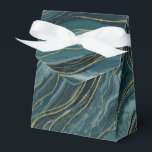 Ballotins Mariage Aquarelle Abstraite Bleu Sarcelle Or<br><div class="desc">Personnalisez pour tout événement. Articles assortis disponibles.</div>