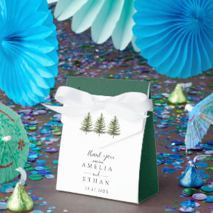 Ballotins Mariage aquarelle Forest Wintre