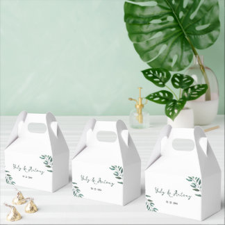 Ballotins Mariage aquarelle organique eucalyptus