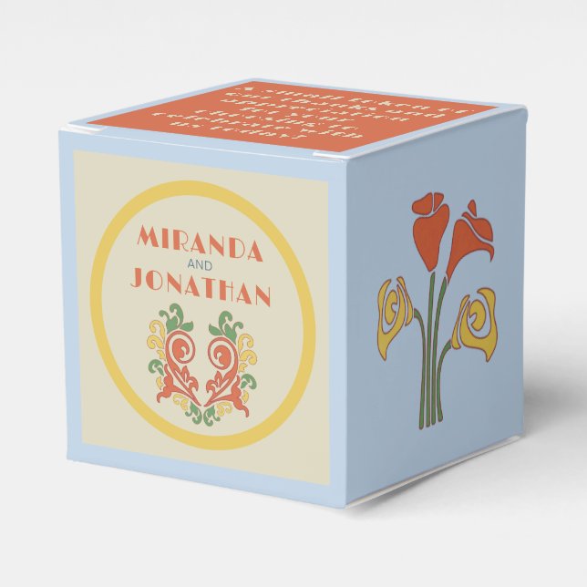 Ballotins Mariage Art nouveau (Verso)