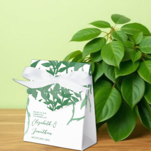Ballotins Mariage aux feuilles botaniques rustiques