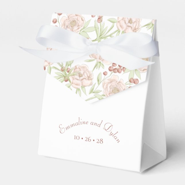 Ballotins Mariage aux Roses Roses Blush (Verso)