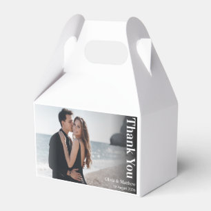 Ballotins Mariage avec superposition de photo minimaliste mo
