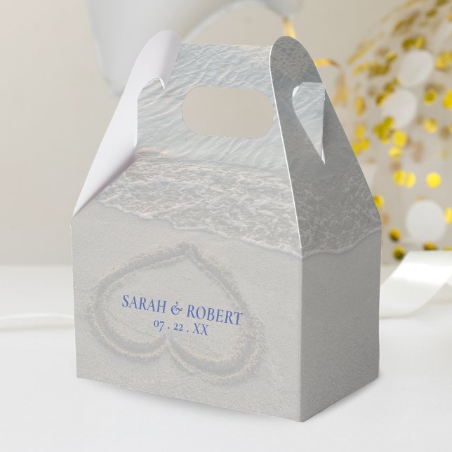 Ballotins Mariage Beach Sand Heart (Beach Sand Heart Wedding Favor Box)