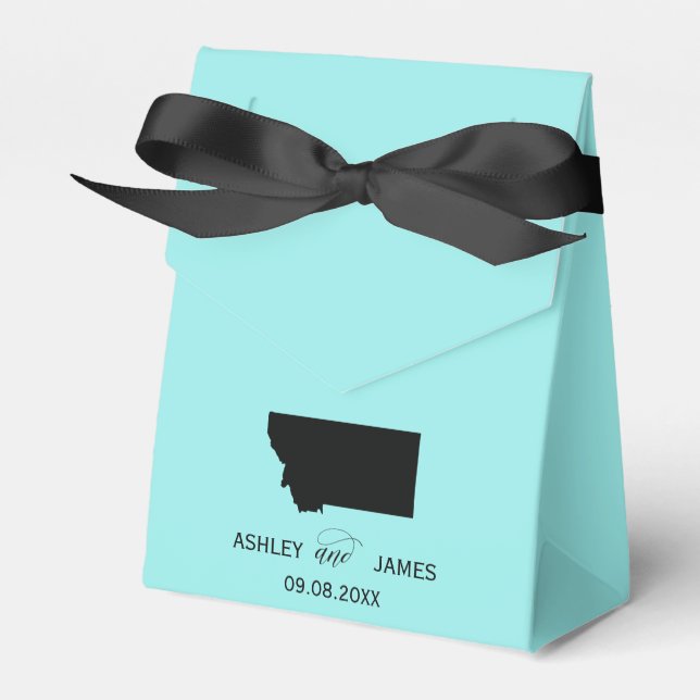 Ballotins Mariage Bienvenue au Montana Ballotin State Map (Verso)