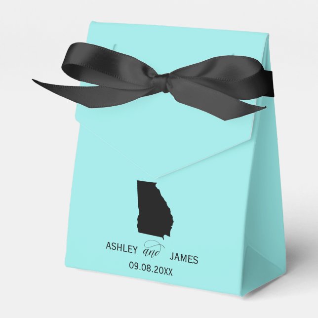 Ballotins Mariage Bienvenue en Géorgie Carte d'Etat Ballotin (Verso)