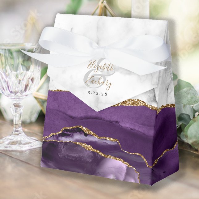 Ballotins Mariage Bille d'agate Gold Purple (Créateur téléchargé)