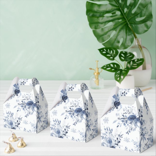Ballotins Mariage Blanc Bleu Romantique Floral Shower de Mar (Multiple)