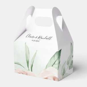 Ballotins Mariage blanc rose vert