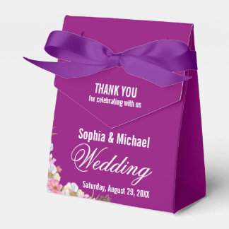 Ballotins Mariage bleu rose aquarelle