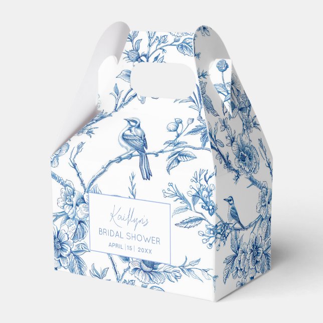 Ballotins Mariage Blue et Blanc Chinoiserie (Verso)