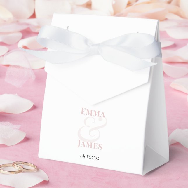 Ballotins Mariage Blush Esperluette | Noms personnalisés & D (Mariage)