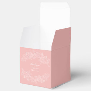 Ballotins Mariage Blush Rose Monogramme Crête Victorien