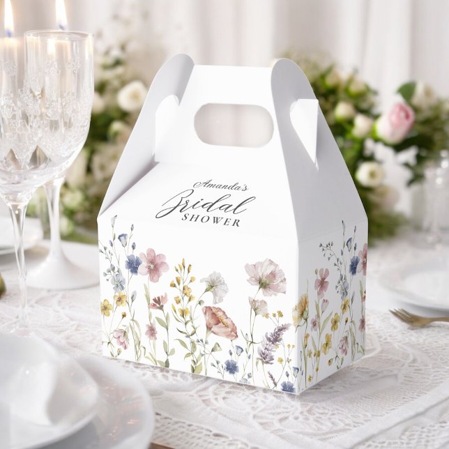 Ballotins Mariage bohème frais Fleurs sauvages personnalisée (Créateur téléchargé)