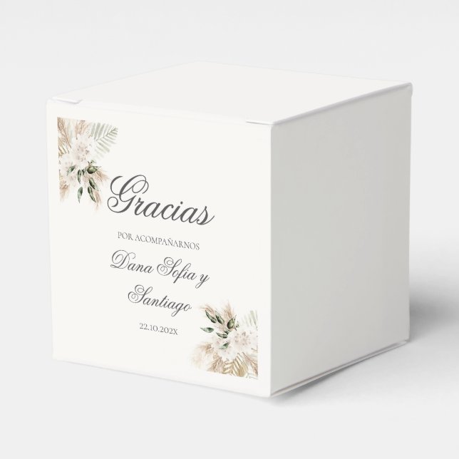 Ballotins Mariage Boho espagnol (Verso)