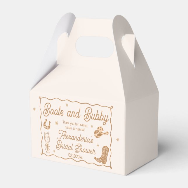 Ballotins Mariage Boots and Bubbly  (Verso)
