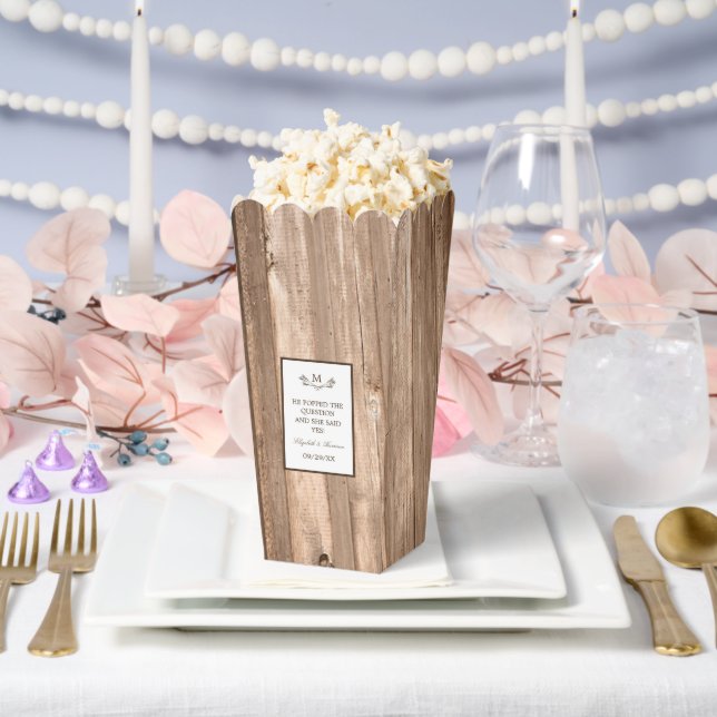 Ballotins Mariage Branch & Bois Rustique de Campagne Monogra (Mariage)