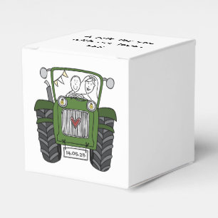 Ballotins Mariage campagnard Tracteur personnalisé Ballotin