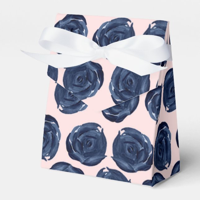 Ballotins Mariage Champêtre aux vignes de rose à l'aquarelle (Verso)