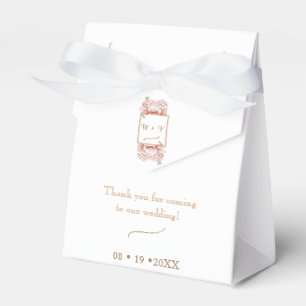 Ballotins Mariage classique floral vintage