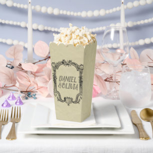 Ballotins Mariage classique Vintage vert noir