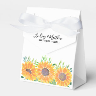 Ballotins Mariage d'aquarelle des tournesols du pays