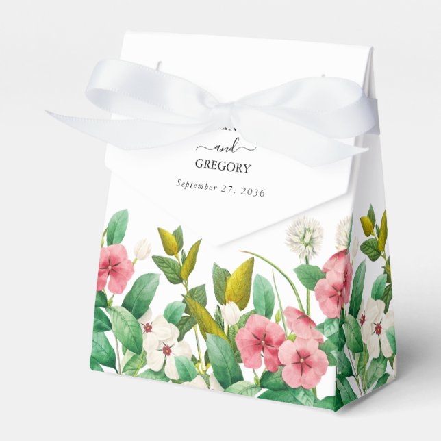 Ballotins Mariage d'aquarelle périphérique fleur sauvage (Verso)