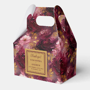 Ballotins Mariage d'aquarelle romantique Bush Bourgogne