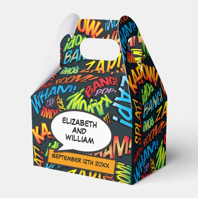 Ballotins Mariage de bandes dessinées tendance (Verso)