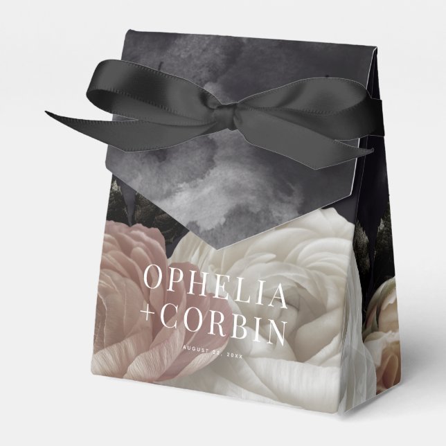 Ballotins Mariage de bouquet Smokey Dark Rose (Verso)