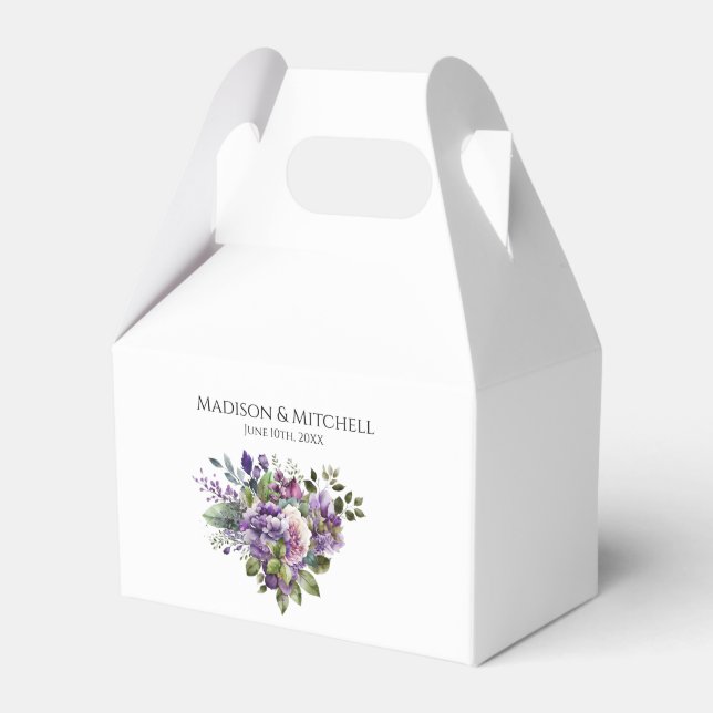 Ballotins Mariage de bouquet violet violet (Verso)