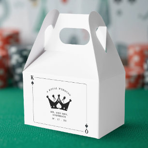 Ballotins Mariage de carte de poker King & Queen of Spades C